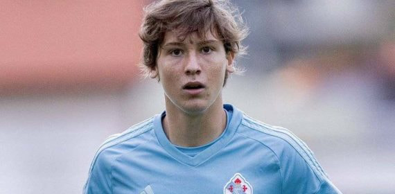 Fer López, con el Celta.