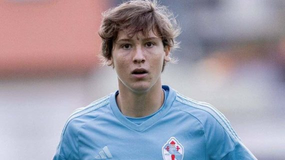 Fer López, con el Celta.