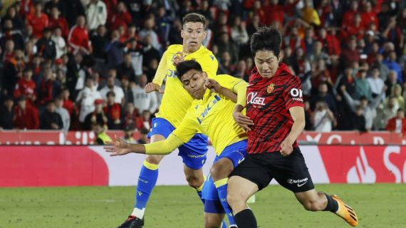 Kang-In Lee, en un partido con el Mallorca.