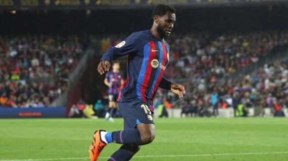 Kessié durante un partido del Barcelona.