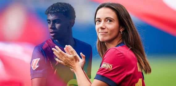 Lamine Yamal y Aitana Bonmatí, dos de las estrellas del club.