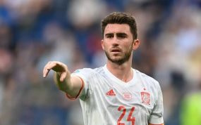 El internacional español del Manchester City, Aymeric Laporte.