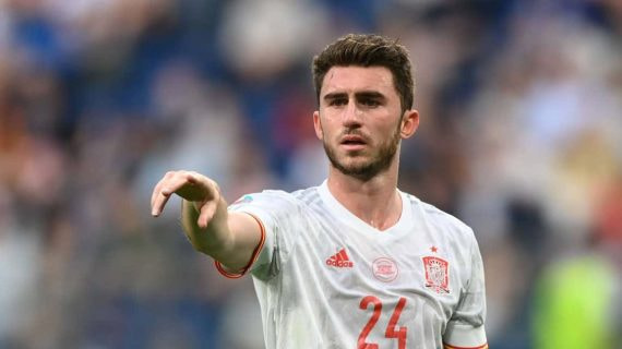 El internacional español del Manchester City, Aymeric Laporte.