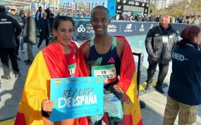 Maayouf y Novales posan como nuevos plusmarquistas de España.