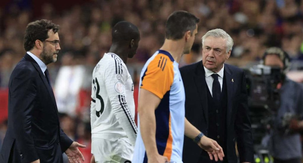 Mendy, durante el partido.