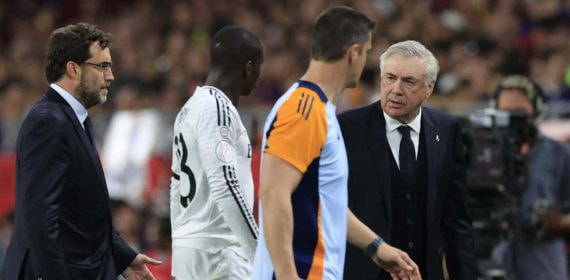Mendy, durante el partido.