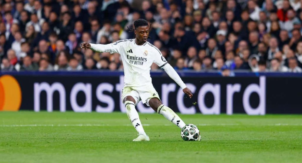 Eduardo Camavinga, durante el Real Madrid-Atlético de Champions.