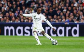 Eduardo Camavinga, durante el Real Madrid-Atlético de Champions.
