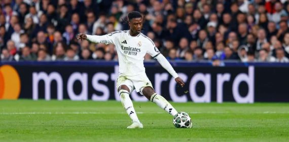 Eduardo Camavinga, durante el Real Madrid-Atlético de Champions.