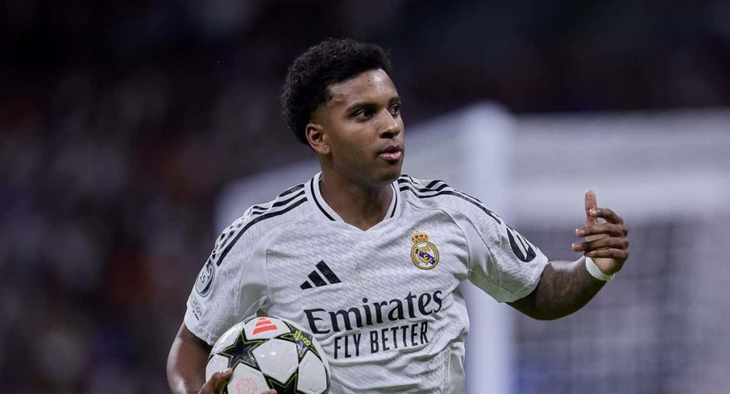 Rodrygo, durante un partido de Champions League.
