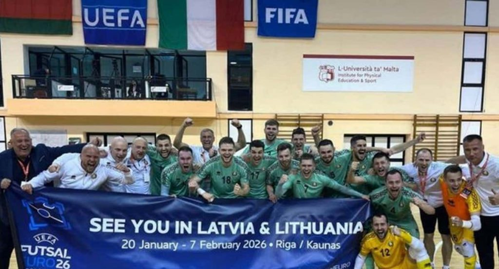 La selección de Bielorrusia celebra en Malta la clasificación para el Campeonato de Europa de Letonia y Lituania.