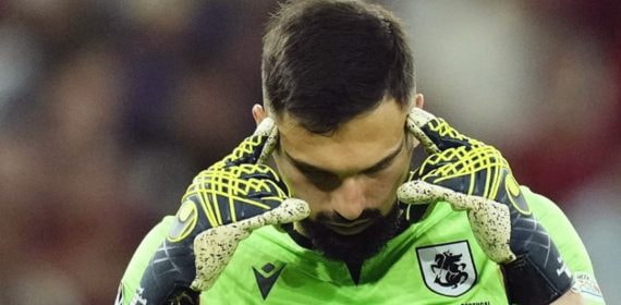 Mamardashvili en un partido de la Eurocopa.