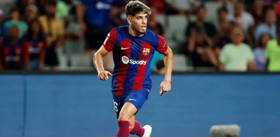 Abde, con el Barcelona.