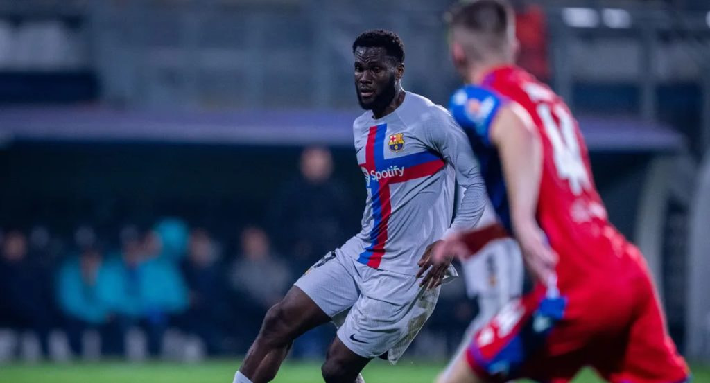 Kessié, durante un partido del Barça.