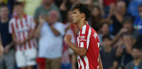Joao Félix, en un partido con el Atlético de Madrid.