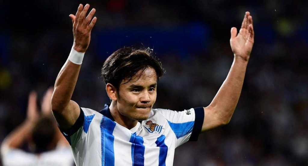 Take Kubo, futbolista de la Real Sociedad.