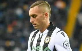Gerard Deulofeu, durante un partido con el Udinese.