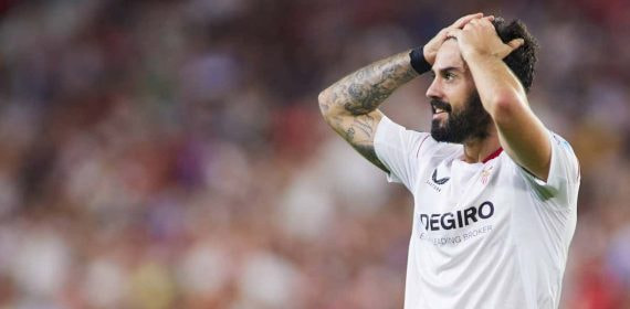 Isco, durante un partido en su etapa en el Sevilla.