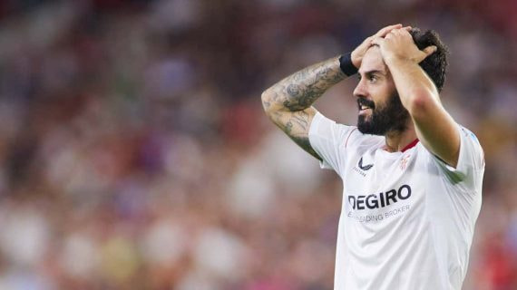 Isco, durante un partido en su etapa en el Sevilla.