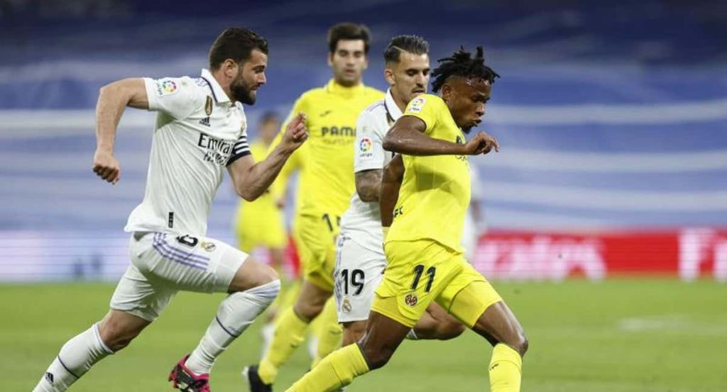 Samu Chukwueze, en el Real Madrid-Villarreal de la pasada LIga.