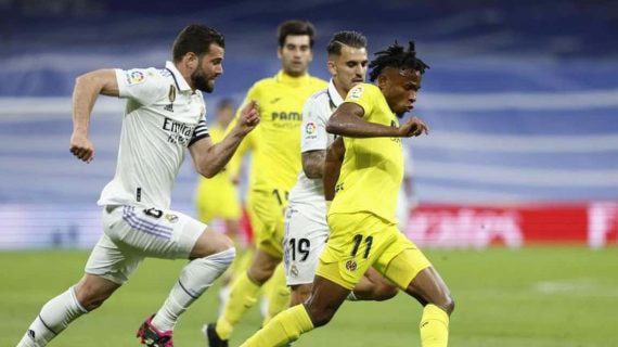 Samu Chukwueze, en el Real Madrid-Villarreal de la pasada LIga.