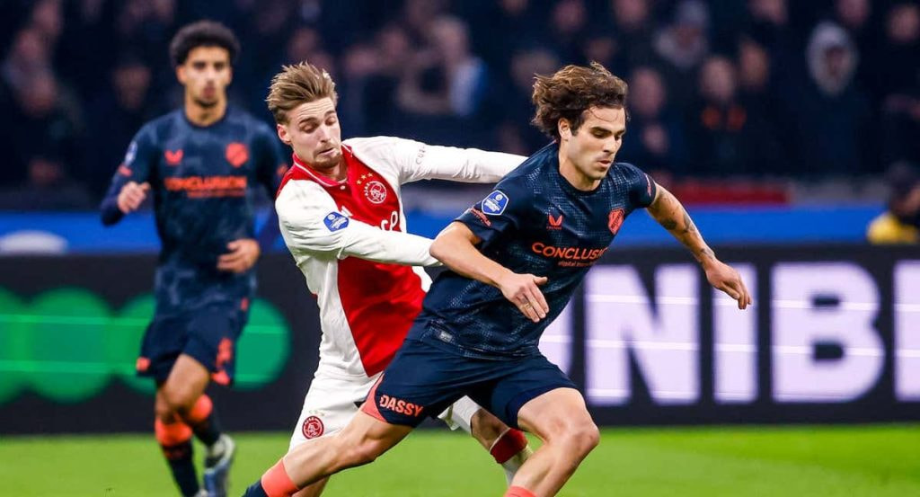 Miguel Rodríguez, en el partido frente al Ajax.