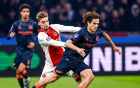 Miguel Rodríguez, en el partido frente al Ajax.