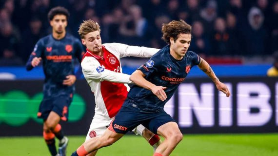 Miguel Rodríguez, en el partido frente al Ajax.