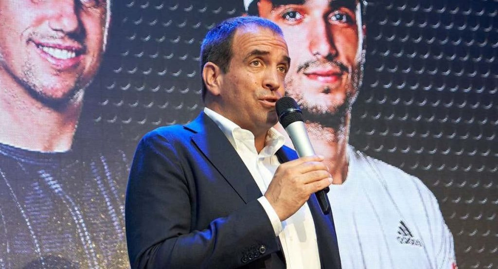Luigi Carraro en la presentación del P1 de Madrid.