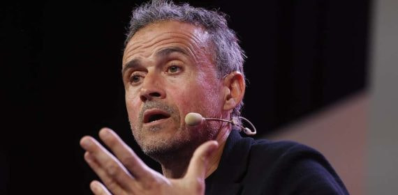 Luis Enrique, en una comparecencia de prensa.