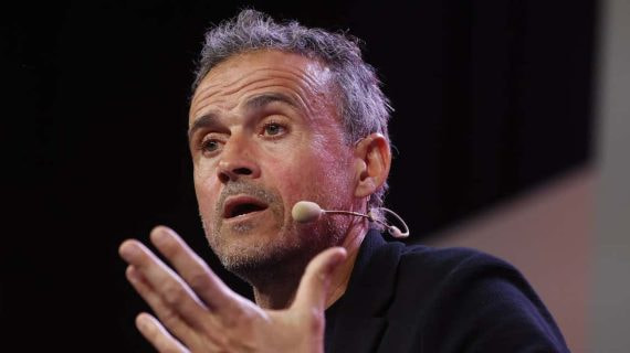 Luis Enrique, en una comparecencia de prensa.