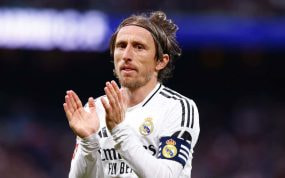 Luka Modric durante el Real Madrid-Girona de LaLiga.