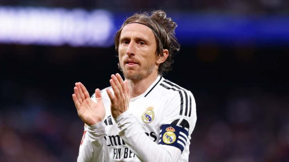 Luka Modric durante el Real Madrid-Girona de LaLiga.