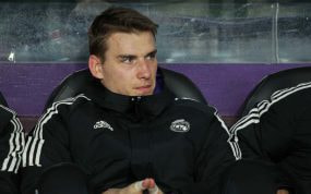 Lunin, en el banquillo.
