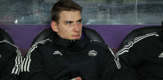 Lunin, en el banquillo.