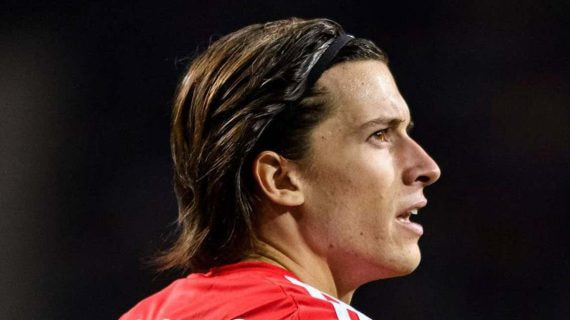 Álvaro Carreras, con el Benfica.