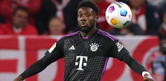 Alphonso Davies, lateral izquierdo canadiense del Bayern que pretende el Real Madrid.