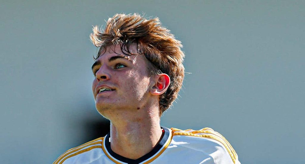 Nico Paz, con el Real Madrid.