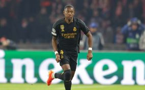 Alaba, con el Real Madrid.