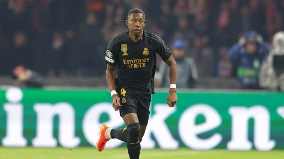 Alaba, con el Real Madrid.