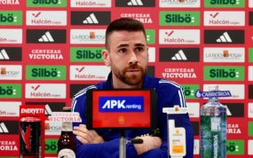 Unai Simón, en un partido con el Athletic.