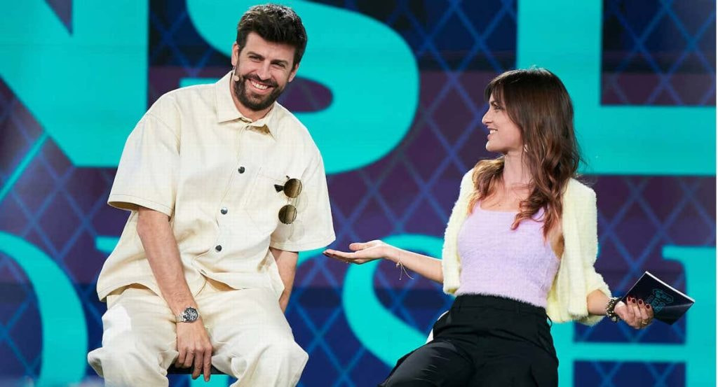 Piqué, durante la presentación de la Queens League.