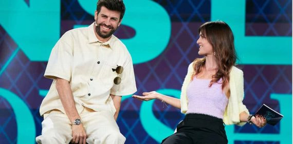 Piqué, durante la presentación de la Queens League.