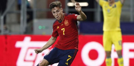 Roro Riquelme, en el Europeo Sub-21 que se está jugando estos días en Rumanía.