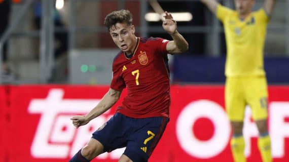 Roro Riquelme, en el Europeo Sub-21 que se está jugando estos días en Rumanía.