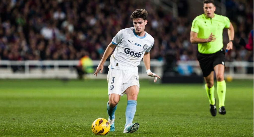 Miguel Gutiérrez, en un partido con el Girona.