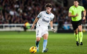 Miguel Gutiérrez, en un partido con el Girona.