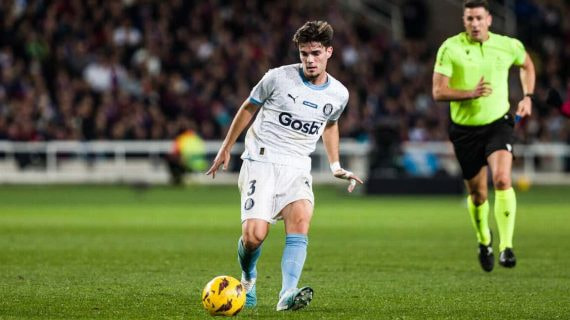 Miguel Gutiérrez, en un partido con el Girona.