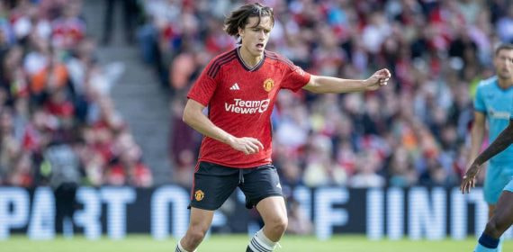 Álvaro Fernández Carreras, durante un partido de pretemporada.