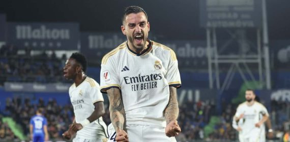 Joselu celebra su gol contra el Getafe.